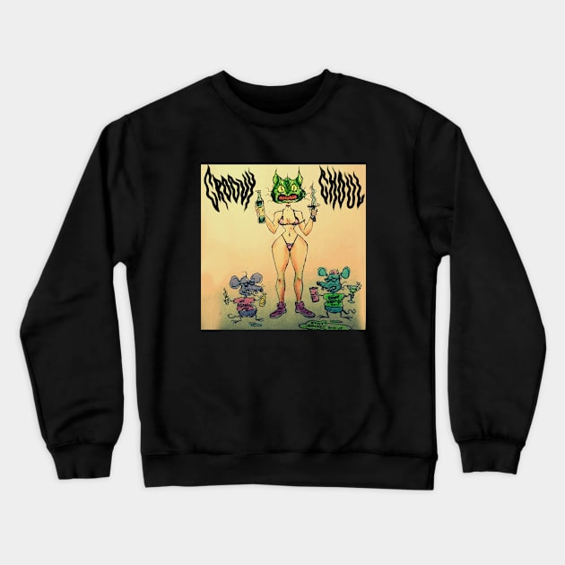 Groovy Ghoul Cat Party Crewneck Sweatshirt by Groovy Ghoul